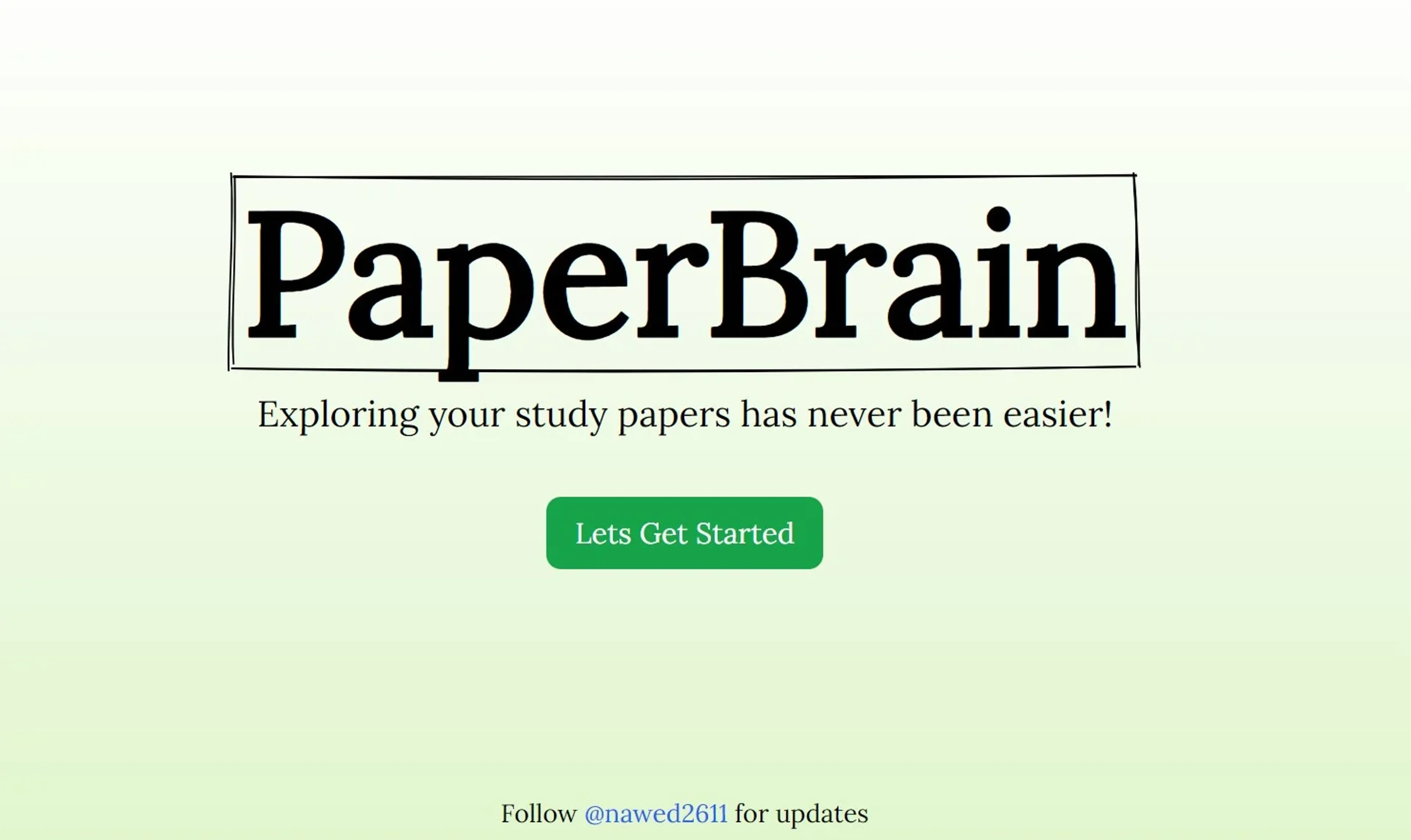 PaperBrain product screenshot