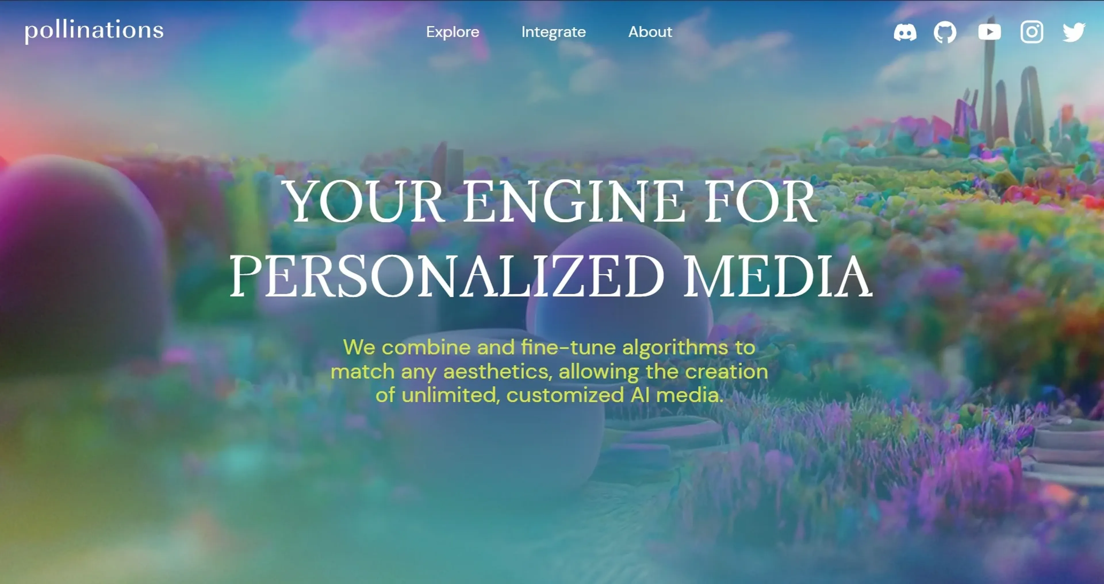 Pollinations product screenshot
