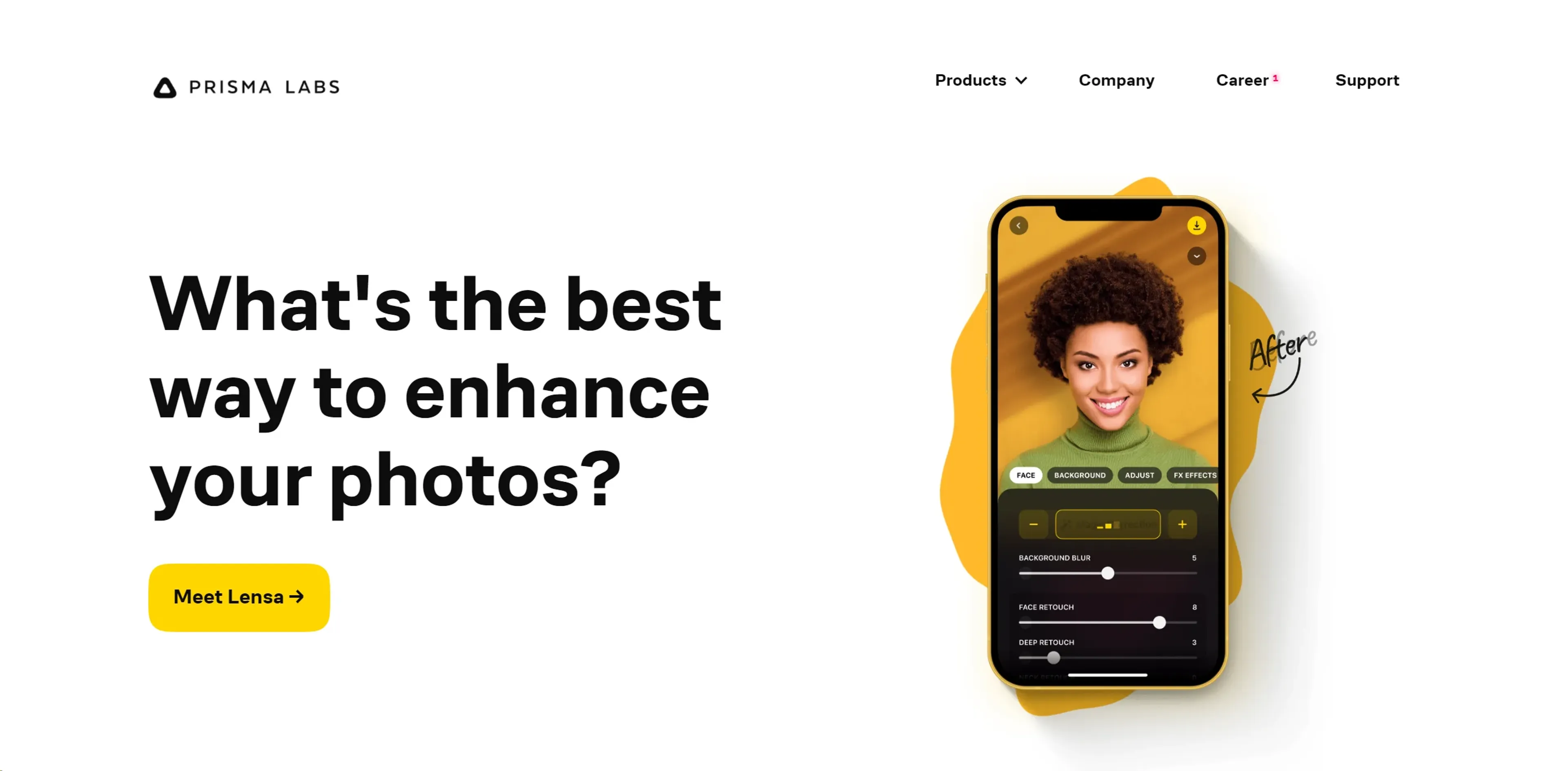 Prisma product screenshot